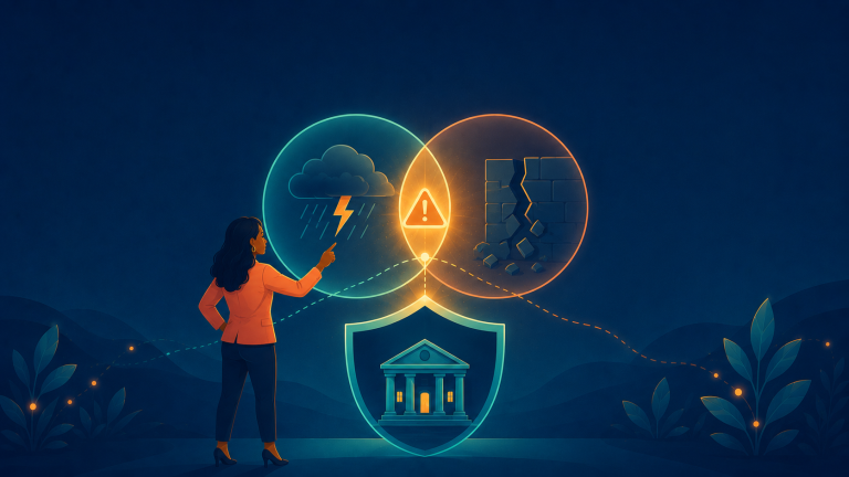risk vs threat vs vulnerability shown as converging concepts